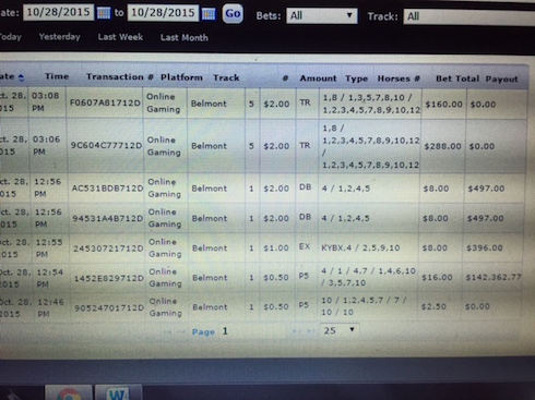 My $189,000 Pick 5 on a $16 ticket.